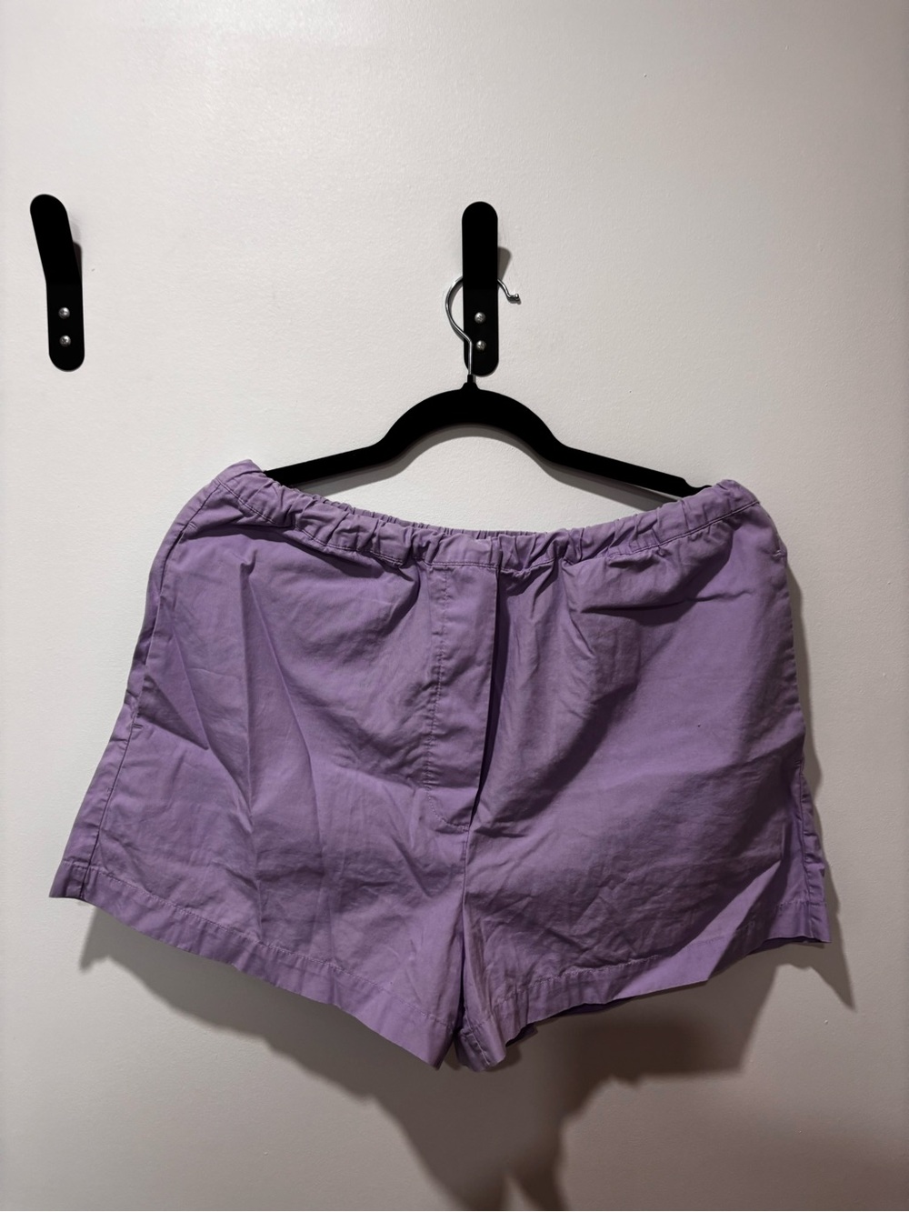 Wilfred Lavender Casual Elastic-Waist Shorts